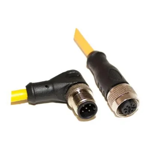 Mueller Electric Right Angle Male M12 to Straight Female M12 Sensor Actuator Cable, 5m - C5BC06M005 product image