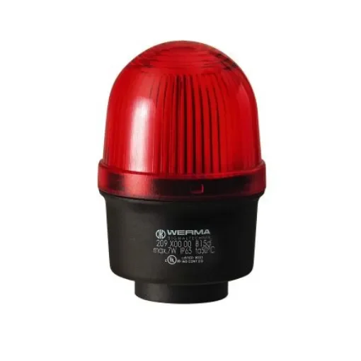 Werma 209 Series White Continuous lighting Beacon, 12 <arrow/> 230 V, Tube Mounting, LED Bulb, IP65 - 209.400.00 product image