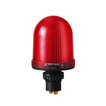 Werma 216 Series Red Continuous lighting Beacon, 48 V, Built-in Mounting, Filament Bulb - 216.100.00 product image
