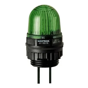 Werma 231 Series Green Continuous lighting Beacon, 12 V, Built-in Mounting, LED Bulb - 231.200.54 product image