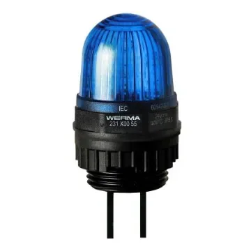 Werma 231 Series Blue Continuous lighting Beacon, 115 V, Built-in Mounting, LED Bulb - 231.500.67 product image