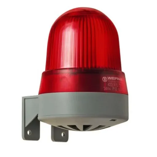 Werma 422 Series Red Buzzer Beacon, 12 V, IP65, Wall Mount, 92dB at 1 Metre - 422.110.54 product image