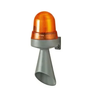 Werma 424 Series Yellow Horn Beacon, 115 V, IP65, Wall Mount, 98dB at 1 Metre - 424.320.67 product image