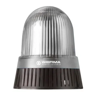 Werma 431 Series Clear Sounder Beacon, 24 V, IP65, Base Mount, 114dB at 1 Metre - 431.400.75 product image