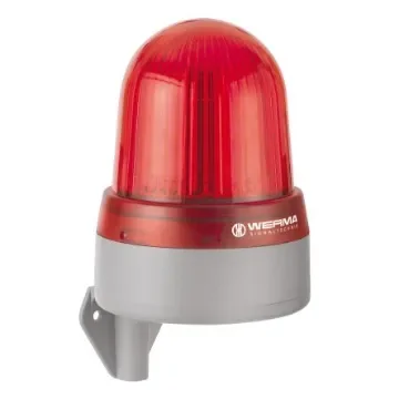 Werma 433 Series Red Sounder Beacon, 24 V, IP65, Wall Mount, 114dB at 1 Metre - 433.100.75 product image
