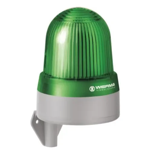 Werma 433 Series Green Sounder Beacon, 24 V, IP65, Wall Mount, 114dB at 1 Metre - 433.200.75 product image