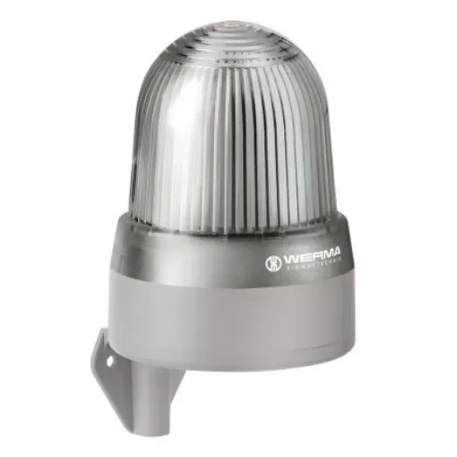 Werma 433 Series Clear Sounder Beacon, 24 V, IP65, Wall Mount, 114dB at 1 Metre - 433.400.75 product image