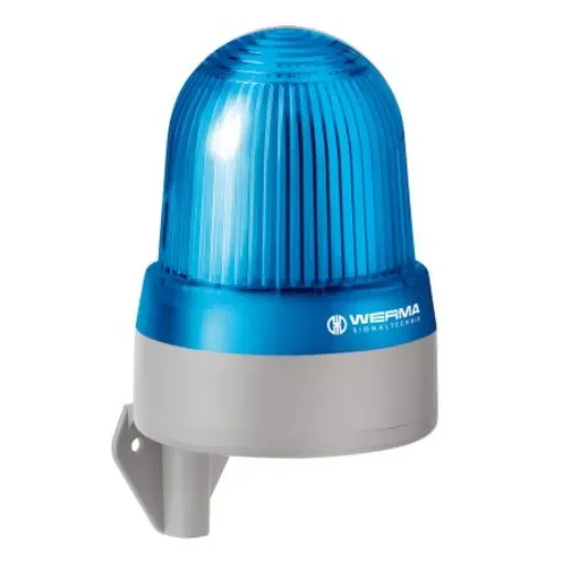 Werma 433 Series Blue Sounder Beacon, 24 V, IP65, Wall Mount, 114dB at 1 Metre - 433.500.75 product image