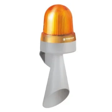 Werma 434 Series Yellow Horn Beacon, 24 V, IP65, Wall Mount, 114dB at 1 Metre - 434.300.75 product image
