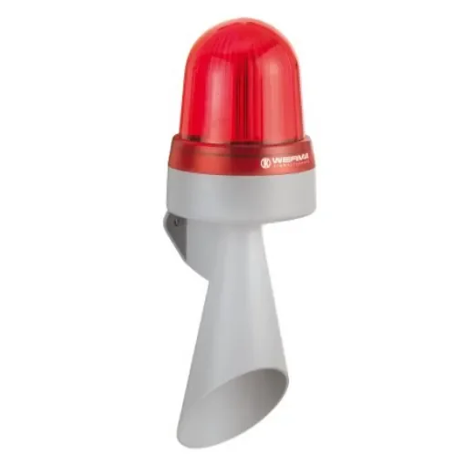 Werma 435 Series Red Horn Beacon, 24 V, IP65, Wall Mount, 114dB at 1 Metre - 435.100.75 product image