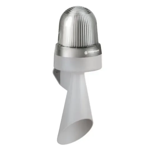 Werma 435 Series Clear Horn Beacon, 24 V, IP65, Wall Mount, 114dB at 1 Metre - 435.400.75 product image