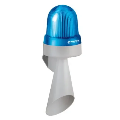 Werma 435 Series Blue Horn Beacon, 24 V, IP65, Wall Mount, 114dB at 1 Metre - 435.500.75 product image