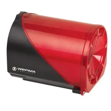 Werma 444 Series Red Sounder Beacon, 115 V, IP65, Base Mount, Wall Mount, 98dB at 1 Metre - 444.100.67 product image