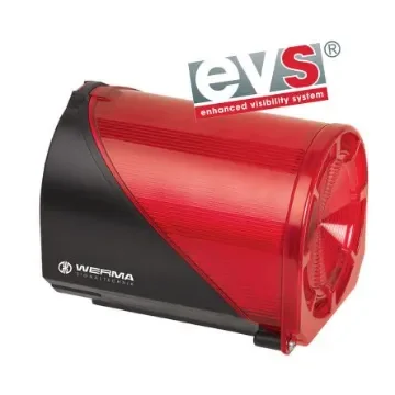 Werma 444 Series Red Sounder Beacon, 24 V, IP65, Base Mount, Wall Mount, 114dB at 1 Metre - 444.110.75 product image