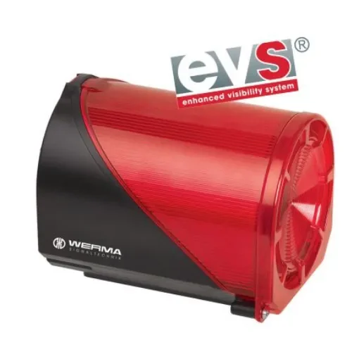 Werma 444 Series Red Sounder Beacon, 24 V, IP65, Base Mount, Wall Mount, 114dB at 1 Metre - 444.110.75 product image