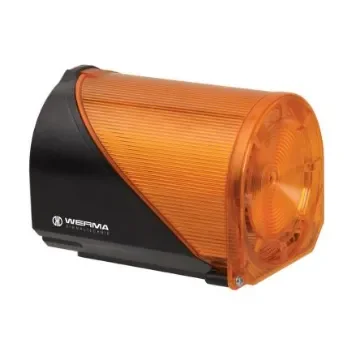 Werma 444 Series Yellow Sounder Beacon, 115 V, IP65, Base Mount, Wall Mount, 98dB at 1 Metre - 444.300.67 product image