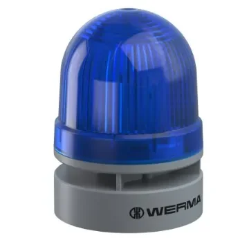 Werma 460 Series Blue Sounder Beacon, 24 V, IP66, Wall Mount, 114dB at 1 Metre - 460.520.75 product image