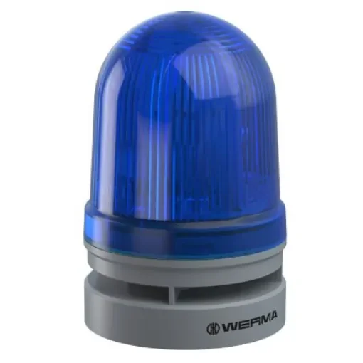 Werma 461 Series Blue Sounder Beacon, 12 V, IP65, Wall Mount, 114dB at 1 Metre - 461.520.70 product image