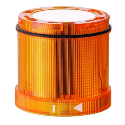 Werma KS72 Series Yellow EVS, Flashing Effect Flashing Light Element, 24 V, LED Bulb, DC - 647.320.55 product image