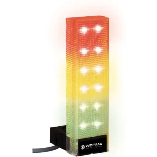 Werma VarioSIGN Series Green, Red, Yellow Signal Tower, 3 Lights, 24 V, Base Mount - 690.320.55 product image