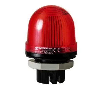 Werma 802 Series Red Flashing Beacon, 230 V, Built-in Mounting, Xenon Bulb - 802.100.68 product image