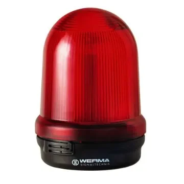 Werma 826 Series Red Continuous lighting Beacon, 24 V, Base Mount, Incandescent Bulb - 826.110.55 product image