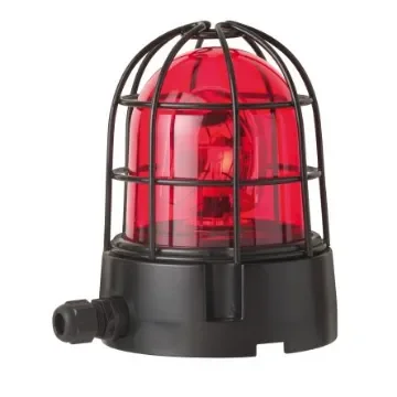 Werma 839 Series Red Rotating Beacon, 24 V, Base Mount, Incandescent Bulb - 839.160.75 product image