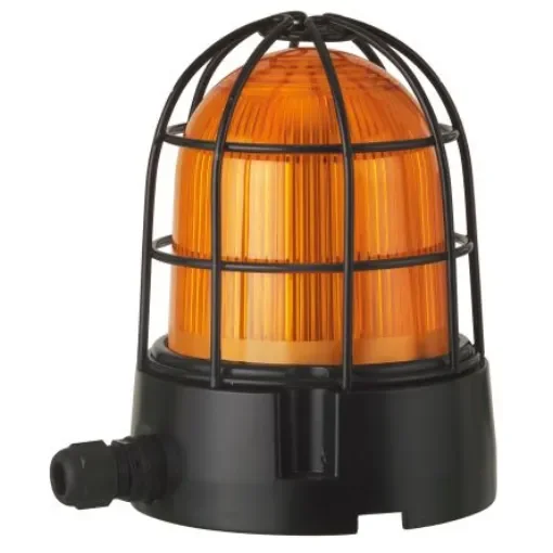 Werma 839 Series Yellow Flashing Beacon, 230 V, Base Mount, Xenon Bulb - 839.352.68 product image