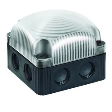 Werma 853 Series Clear Continuous lighting Beacon, 48 V, Base Mount/ Wall Mount, LED Bulb - 853.400.66 product image