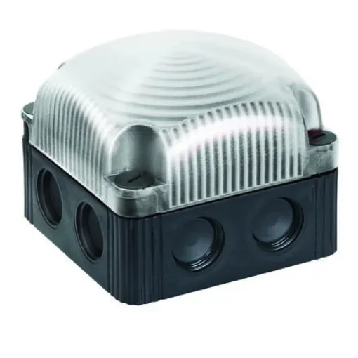 Werma 853 Series Clear EVS Beacon, 24 V, Base Mount/ Wall Mount, LED Bulb - 853.420.55 product image