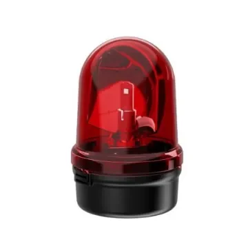 Werma 885 Series Red Rotating Beacon, 24 V, Base Mount, LED Bulb, IP65 - 885.130.75 product image