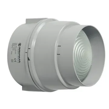 Werma 890 Series Yellow Continuous lighting Beacon, 24 V, Base Mount/ Wall Mount, LED Bulb - 890.320.55 product image