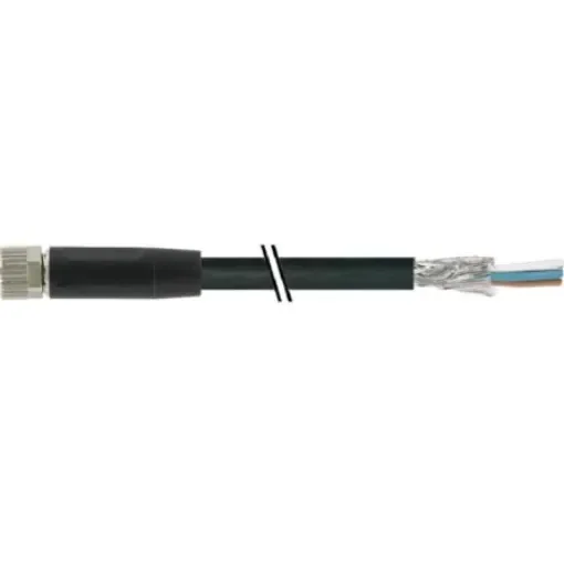 Baumer Straight Female M8 to Unterminated Sensor Actuator Cable, 5m - CAM8.A4-11232565 product image