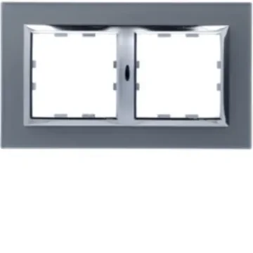 Hager Grey 2 Gang Frame - WK822 product image
