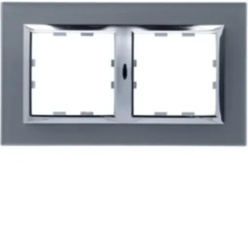 Hager Grey 2 Gang Frame - WK822 product image