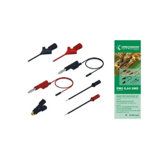 Hirschmann Test Lead & Connector Kit With Measuring Lead, Test Clips, Test Probes - 932960001 product image