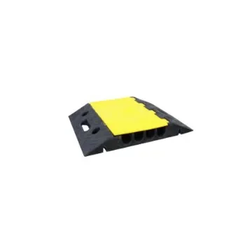 RS PRO 500mm Black/Yellow Cable Cover in Rubber, 35mm Inside dia. - 2522792 product image