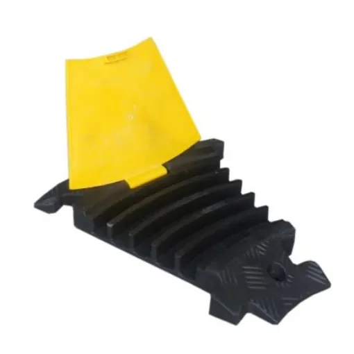RS PRO 200mm Black/Yellow Cable Cover in Rubber, 34mm Inside dia. - 2522820 product image