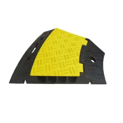 RS PRO Black/Yellow Cable Cover in Rubber, 35mm Inside dia. - 2522826 product image