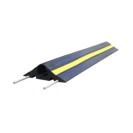 RS PRO 1m Black/Yellow Cable Cover in Rubber, 60mm Inside dia. - 2522843 product image