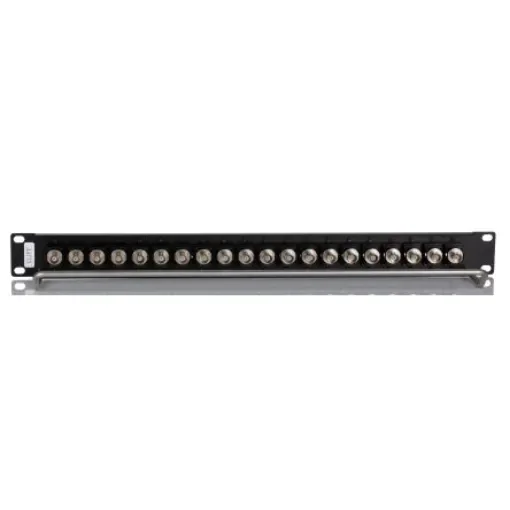 BNC 20 Port Loaded Rack Patch Panel, 1U Rack Height - 2522983 product image