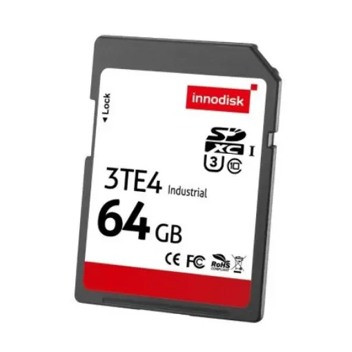 InnoDisk 64 GB Industrial SD SD Card, Class10, UHS-3 - DESDC-64GS06GW1SL product image