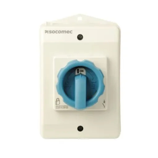 Socomec 3P Pole Wall Mount Switch Disconnector - 32A Maximum Current, 13kW Power Rating, IP65 - 21153303 product image