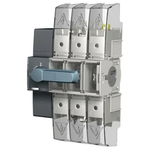 Socomec 3P Pole DIN Rail Switch Disconnector - 125A Maximum Current, 75kW Power Rating - 22003012 product image