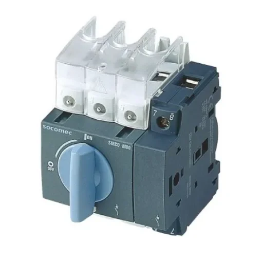 Socomec 3P Pole DIN Rail Switch Disconnector - 60A Maximum Current, 30kW Power Rating - 22013006 product image