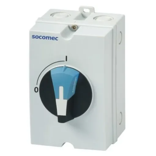 Socomec 3P Pole Wall Mount Switch Disconnector - 80A Maximum Current, IP65 - 22153308 product image