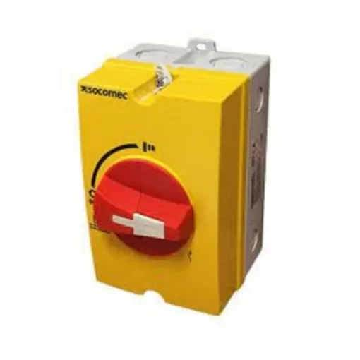 Socomec 3P Pole Wall Mount Switch Disconnector - 80A Maximum Current, IP65 - 22153408 product image