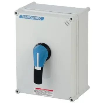 Socomec 3 Pole Wall Mount Switch Disconnector - 160A Maximum Current, 80kW Power Rating, IP65 - 31165016 product image