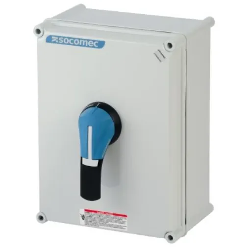 Socomec 3 Pole Wall Mount Switch Disconnector - 250A Maximum Current, 132kW Power Rating, IP65 - 31165025 product image