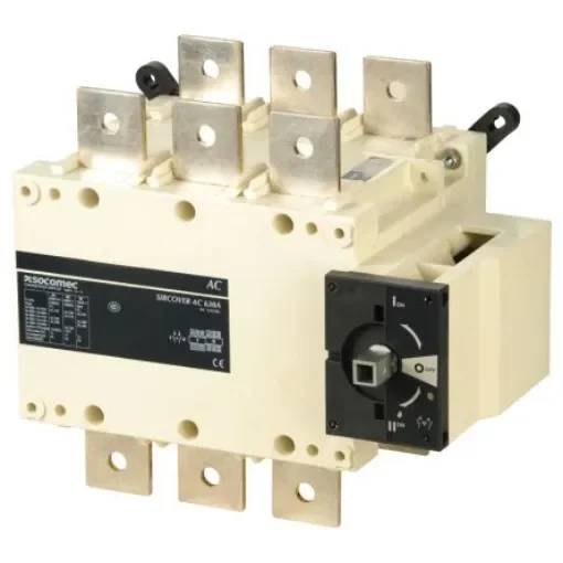Socomec 3P Pole DIN Rail Switch Disconnector - 500A Maximum Current, 310kW Power Rating - 41AC3050 product image